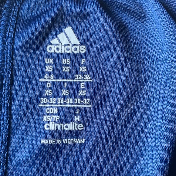 Dark navy blue Adidas sports shorts in size XS - Picture 3 of 4